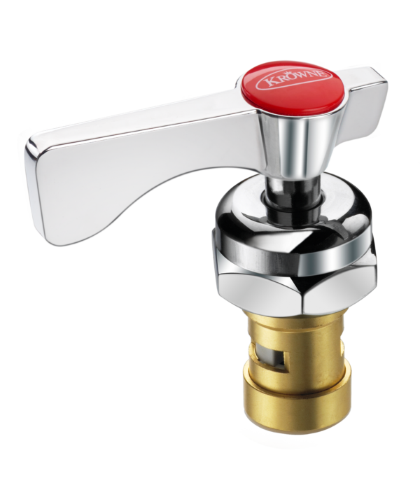 Krowne 21-309L Royal Series hot valve and handle repair kit, ceramic cartridge, front view