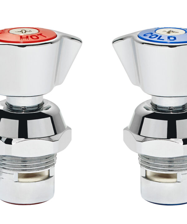 Krowne 21-310L Silver Series 1/4-turn ceramic faucet repair kit in metallic finish, full kit view