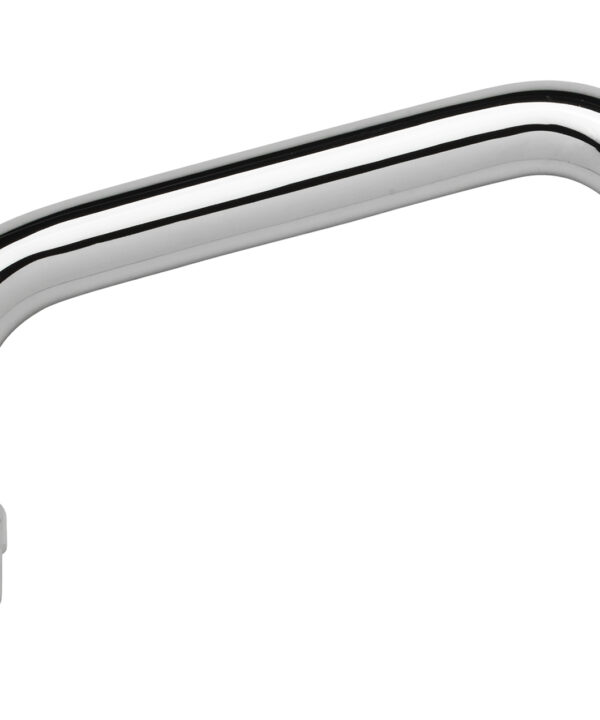 Krowne 21-420L 6-inch universal swing spout in chrome, side view