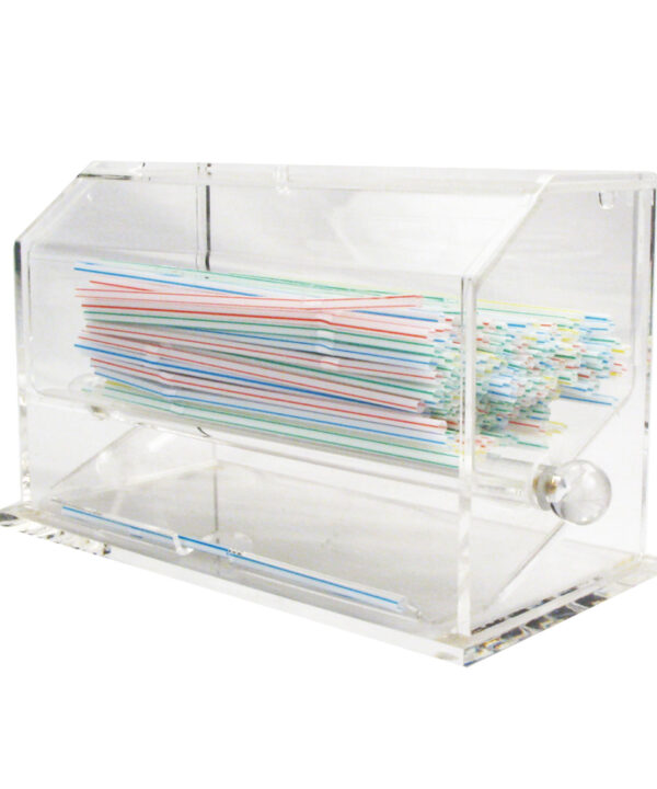 Acrylic Straw Dispenser | Winco ACSD-712 | RHQ Supply