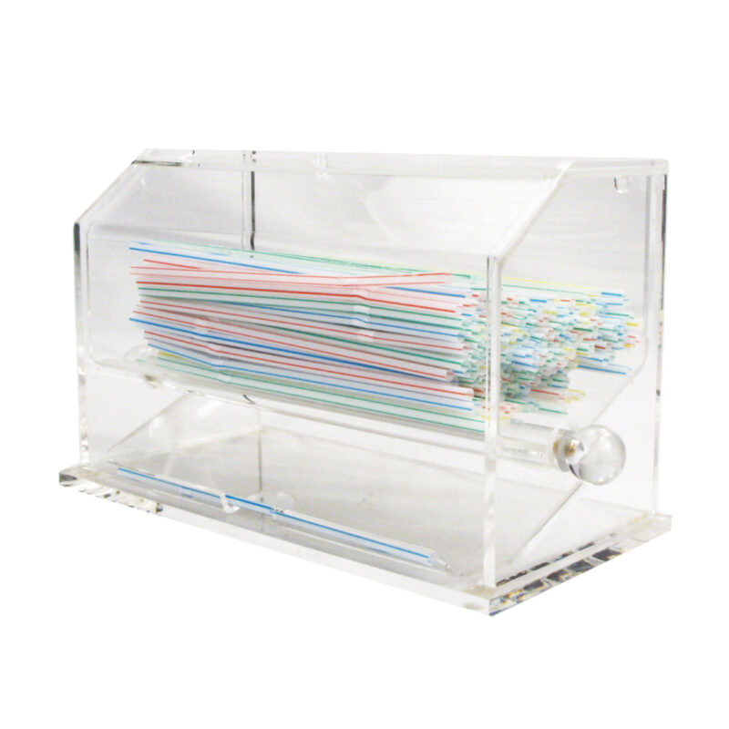 Winco ACSD-712 Acrylic Straw Dispenser