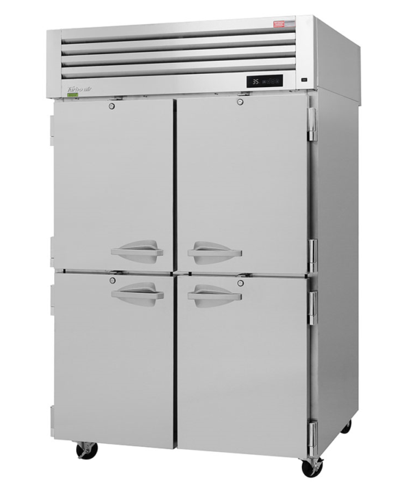 Turbo Air PRO-50-4R-N 4-door reach-in refrigerator in stainless steel, front view