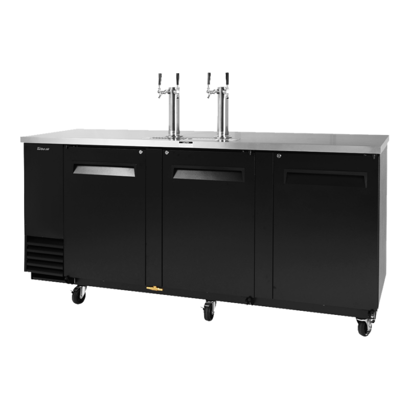 Turbo Air TBD-4SBD-N Super Deluxe Refrigerated Draft Beer Dispenser - 2 Towers, 4 Taps