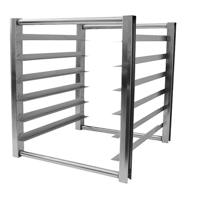Turbo Air TSP-2224 half-size sheet pan rack in stainless steel, front view