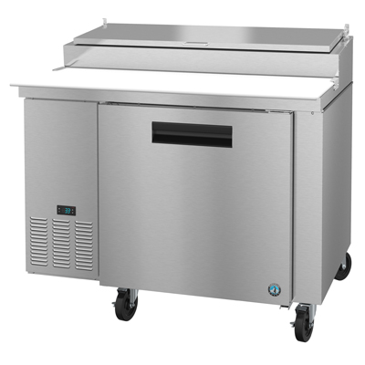Hoshizaki PR46B 46-inch single-section pizza prep table in stainless steel, front view