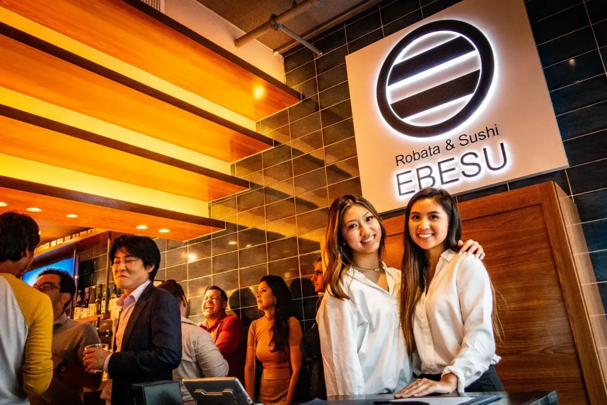 Ebesu Robata & Sushi bar and counter, robata & sushi restaurant in Plano, TX, designed and built by Restaurant Headquarters