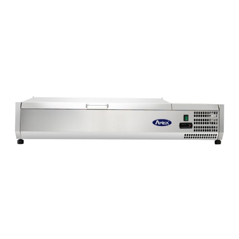 Atosa MSCT-48-10 50" Refrigerated Countertop Prep Station, 10 Pan