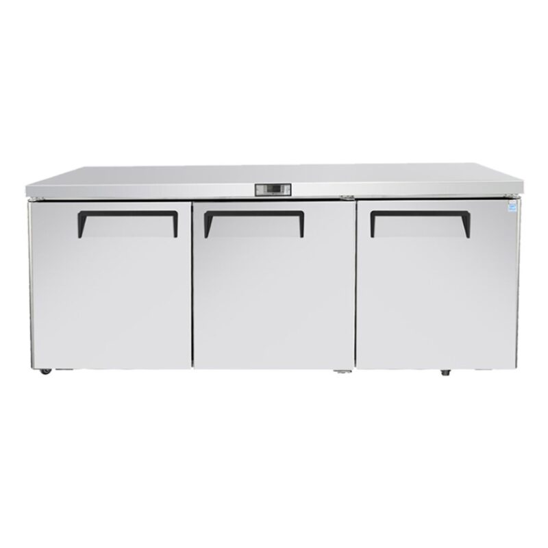 Atosa MGF8404GR 72" 3-Door Undercounter Refrigerator