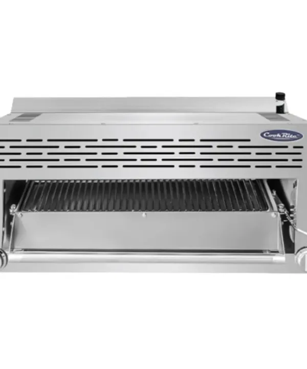 Atosa ATSB-36 36 inch salamander broiler front view with stainless steel exterior and infrared broiling chamber | Restaurant Headquarters