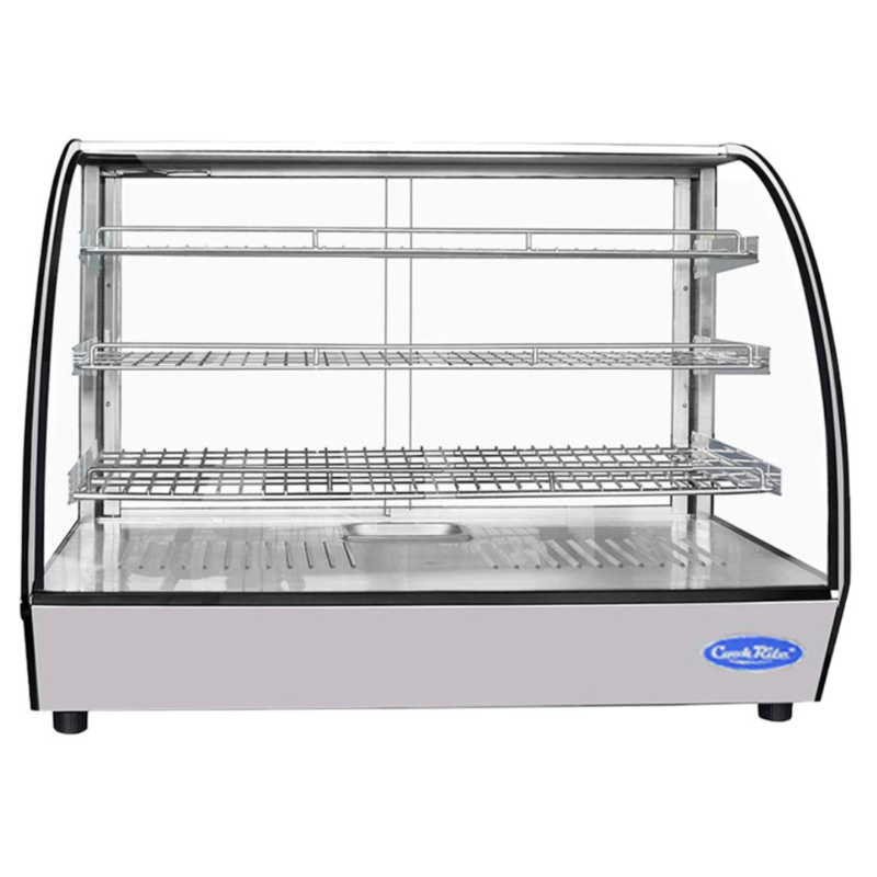 Atosa CHDC-56 CookRite Countertop Curved Heated Display Case – 5.6 Cu Ft