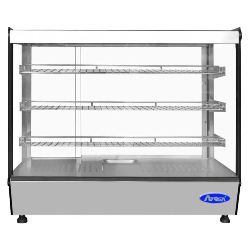 Atosa CHDS-53 Countertop Heated Square Display Case – 5.3 Cu Ft