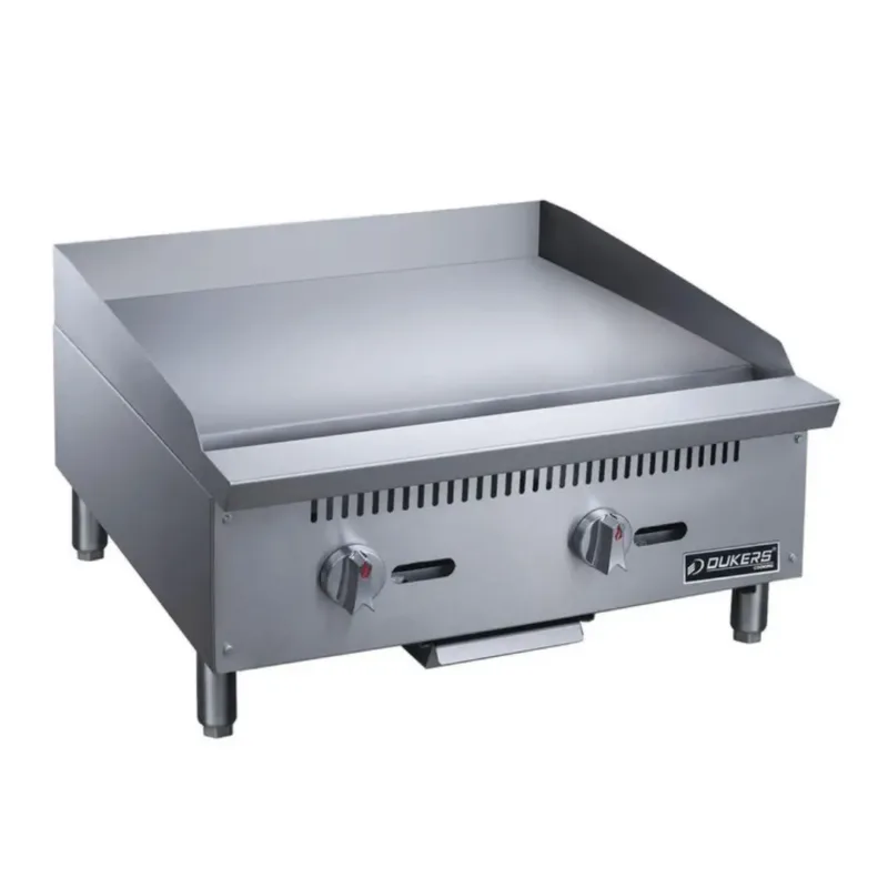 Dukers DCGM24 24 Inch Commercial Gas Griddle with 2 Burners