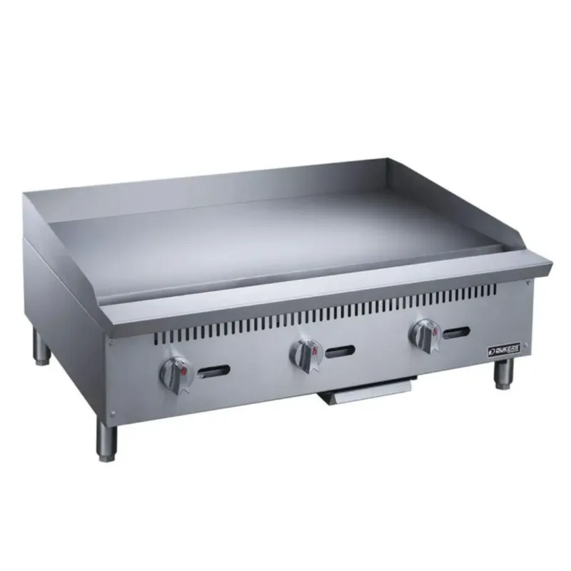 Dukers DCGM36 36 Inch Commercial Gas Griddle with 3 Burners