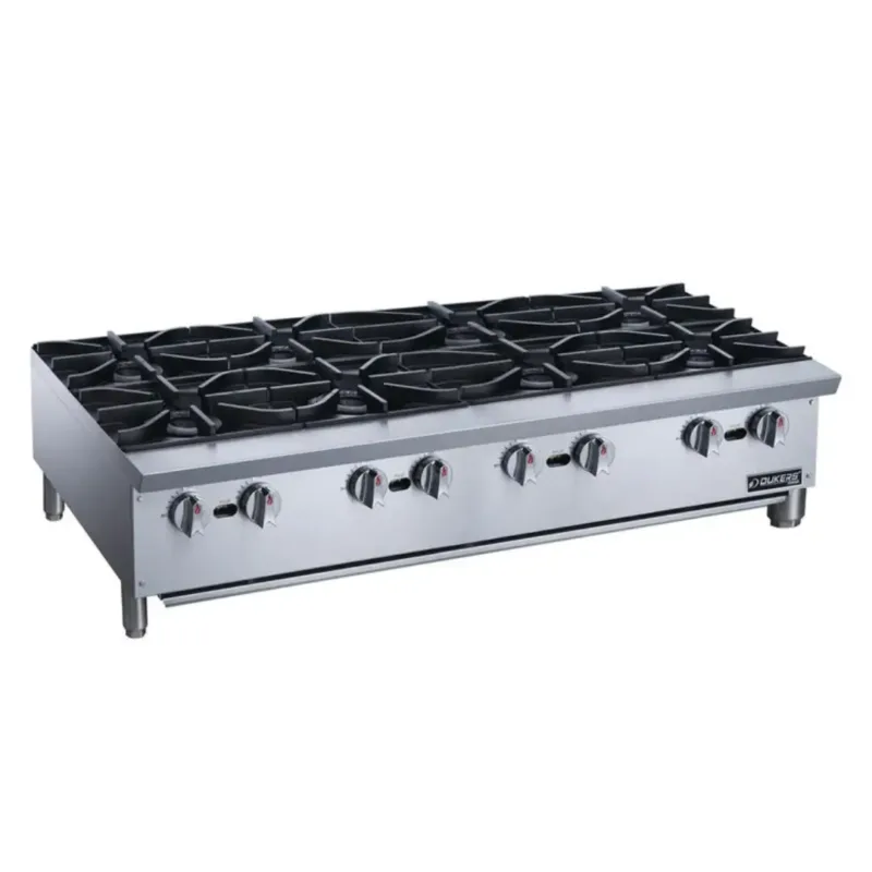 Dukers DCHPB48 48 Inch Commercial Gas Hot Plate with 8 Burners