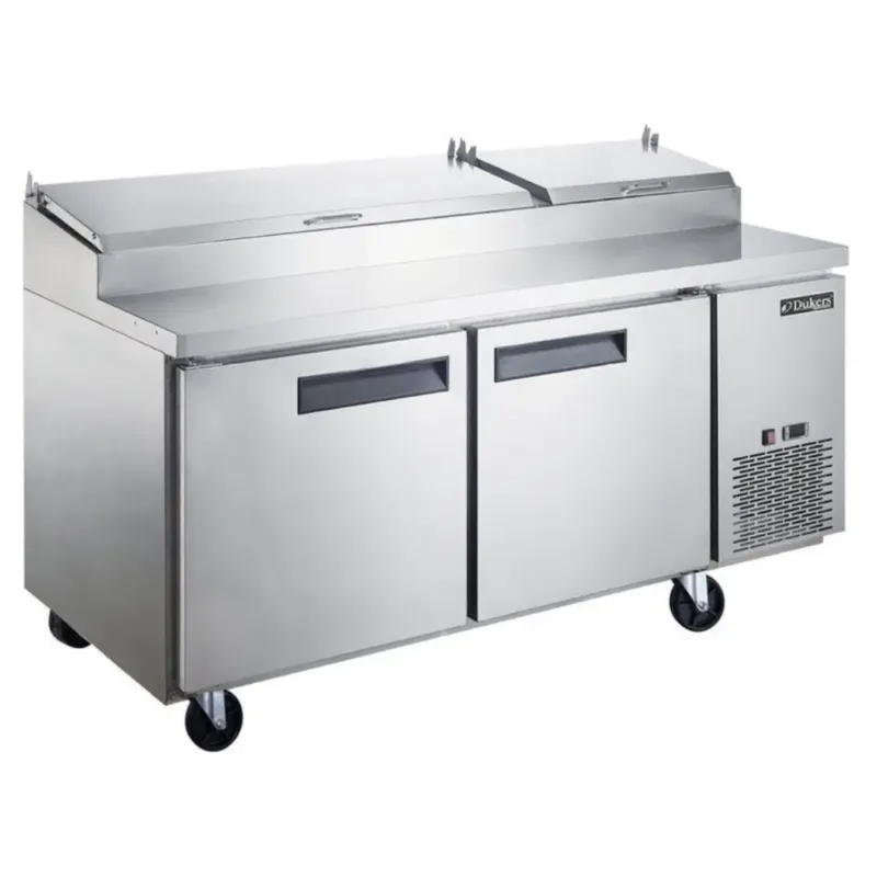 Dukers DPP70 Pizza Prep Refrigerator – 17.58 cu. ft. Capacity