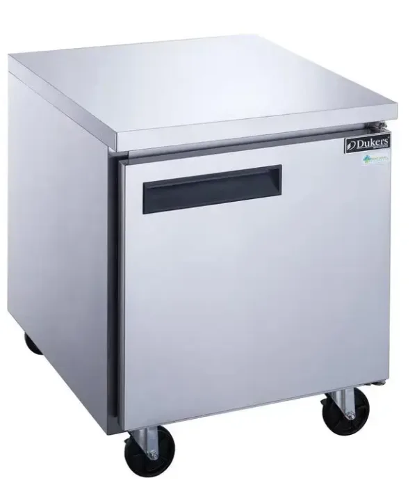Single door undercounter freezer stainless steel commercial kitchen freezer Dukers DUC29F | Restaurant Headquarters