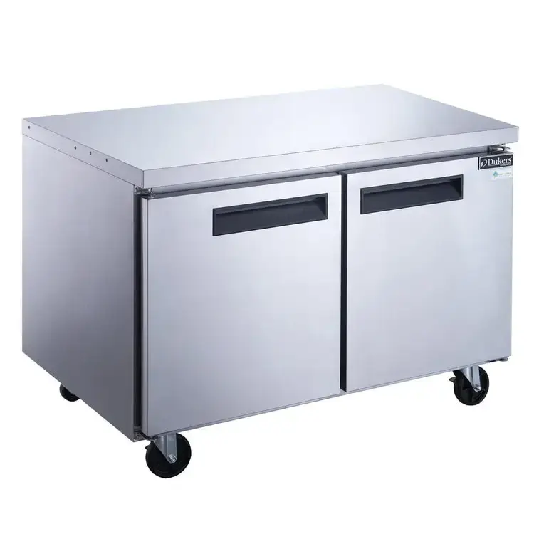 Dukers DUC48F 48" 2-Door Restaurant Undercounter Freezer - 12.21 cu. ft.