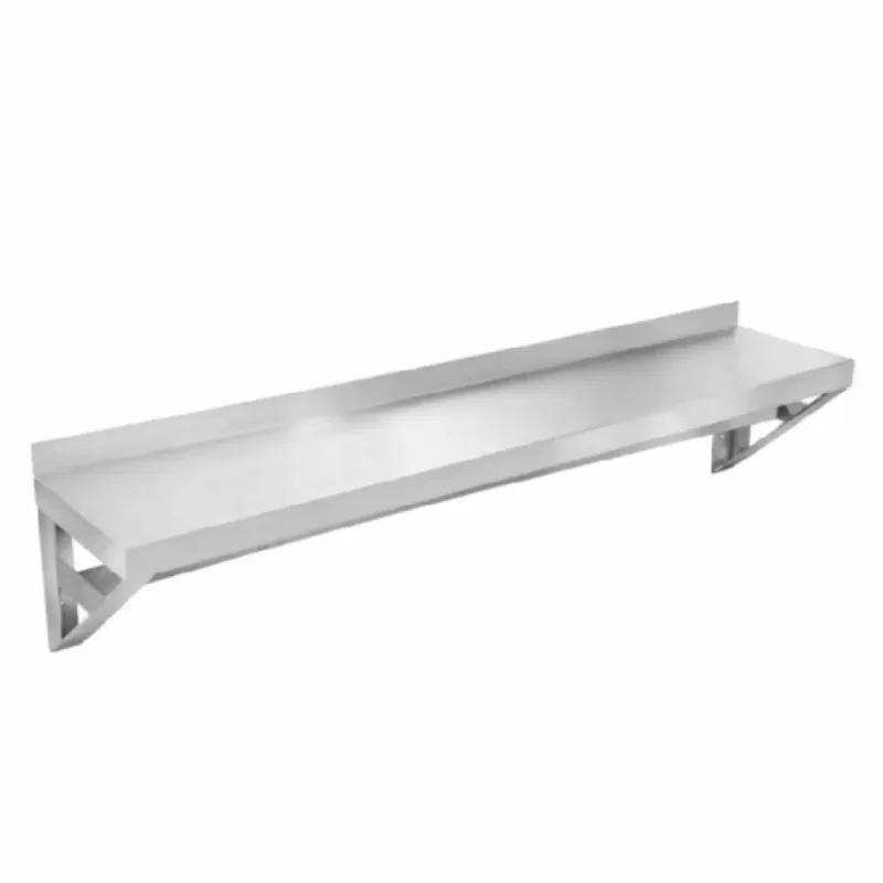 Klinger's Trading PS1248 48 Inch Wall-Mount Overshelf With Pot Rack - 48"W X 12"D