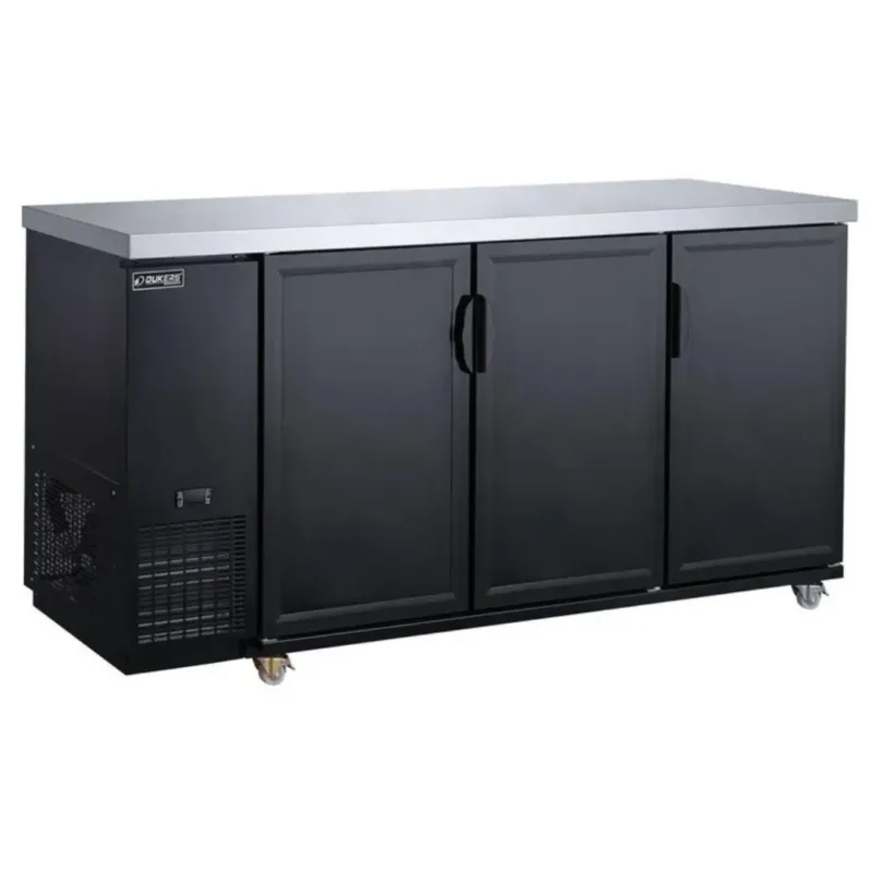 Dukers DBB72-H3 3-Door Glass Back Bar Cooler