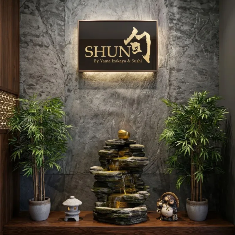 Shun by Yama Sushi dining room, omakase sushi restaurant in McKinney, TX, designed and built by Restaurant Headquarters