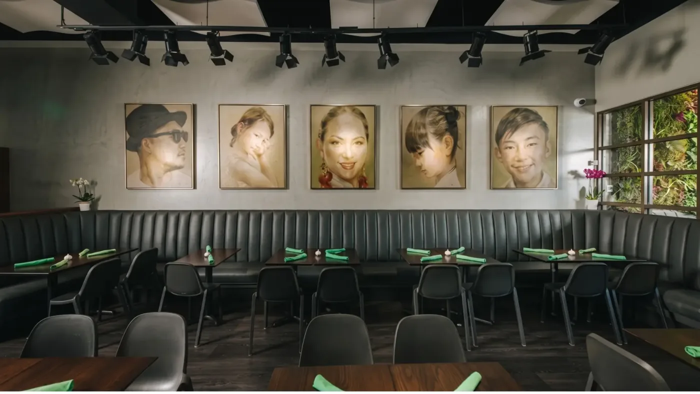 Asian Mint Thai kitchen and service line, thai kitchen restaurant in Addison, TX, designed and built by Restaurant Headquarters
