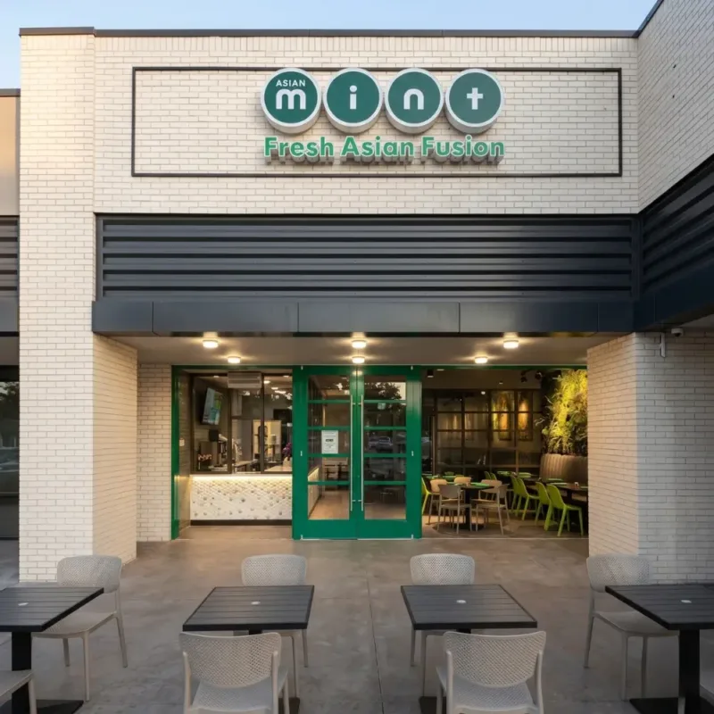 Asian Mint Thai interior detail, thai kitchen restaurant in Addison, TX, designed and built by Restaurant Headquarters