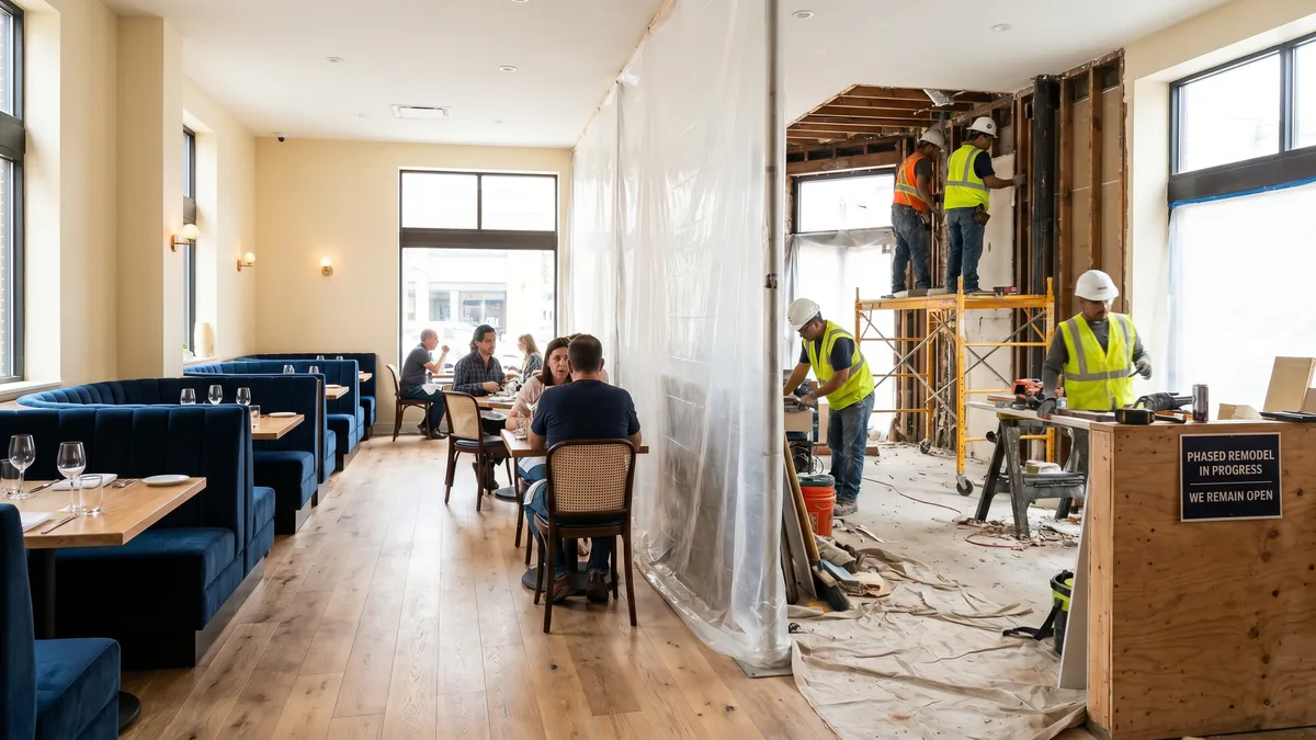 Restaurant renovation and remodel contractor in Dallas, Restaurant Headquarters