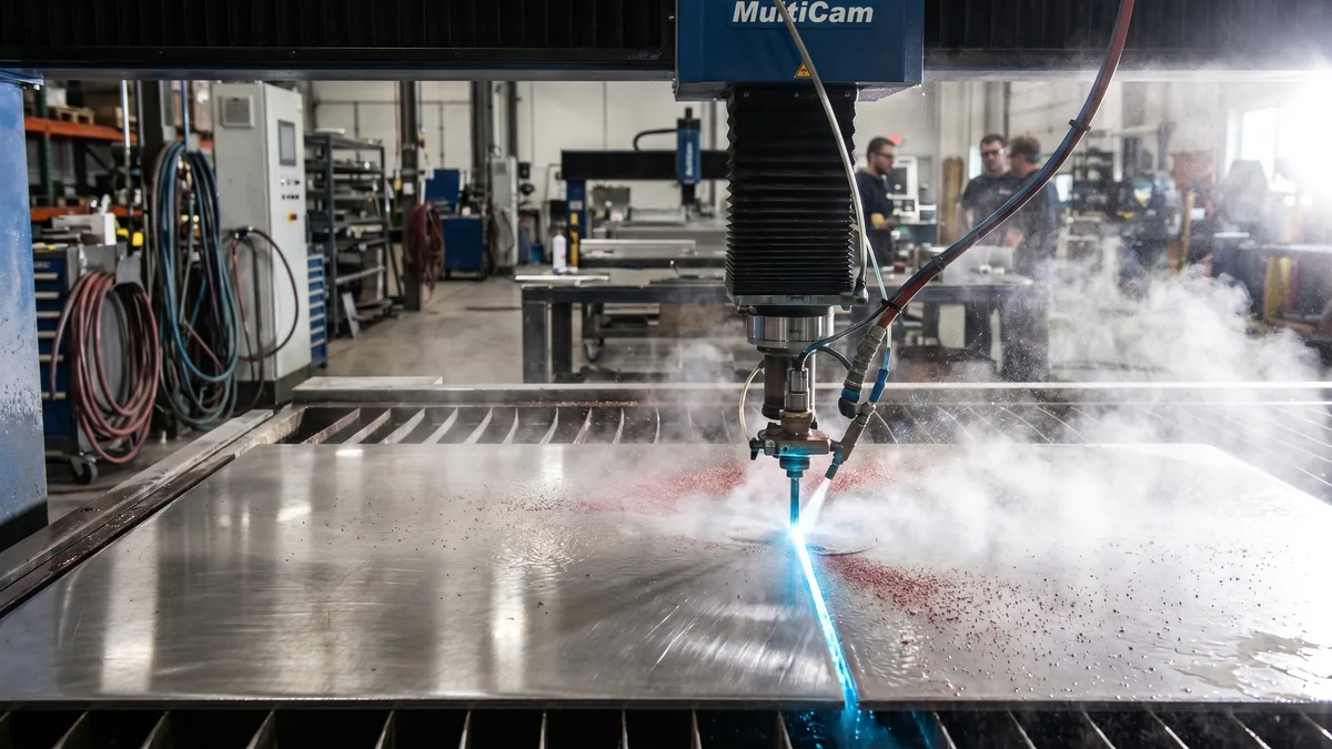 60,000 PSI waterjet cutting in Dallas by Restaurant Headquarters