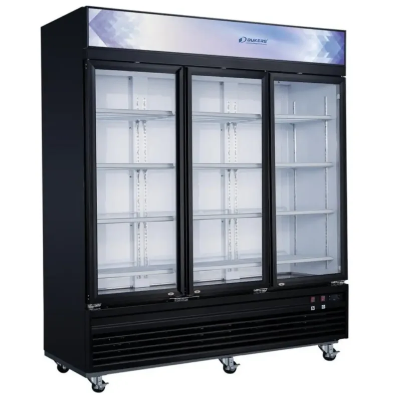 Dukers DSM-69F 3-Door Glass Merchandiser Freezer - 50 cu. ft.
