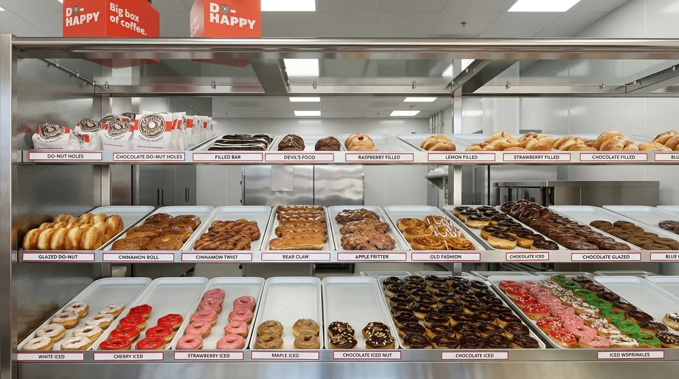 Shipley Do-Nuts interior detail, donut shop restaurant in Garland, TX, designed and built by Restaurant Headquarters