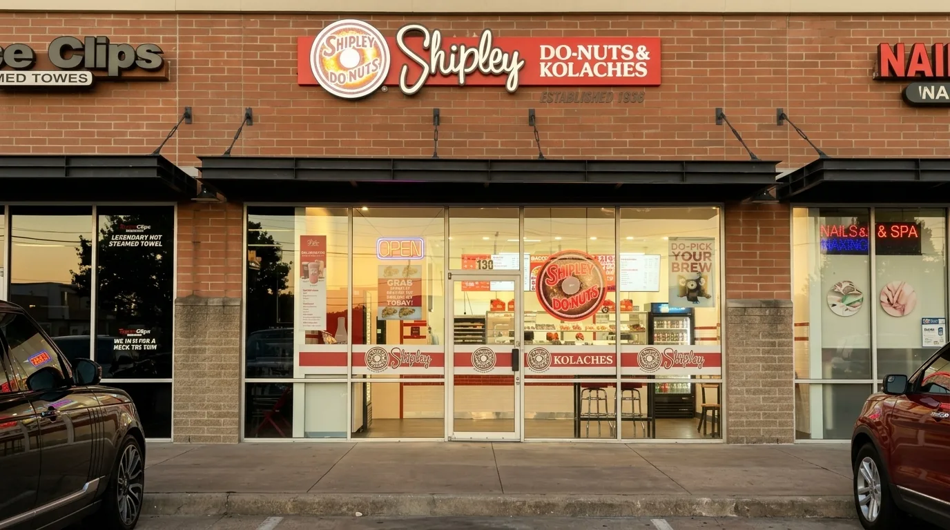 Shipley Do-Nuts dining room, donut shop restaurant in Garland, TX, designed and built by Restaurant Headquarters