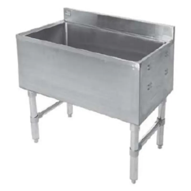 Klinger's Trading IC1836-CP 36" x 18" Underbar Ice Chest with Cold Plate - 115 lb capacity