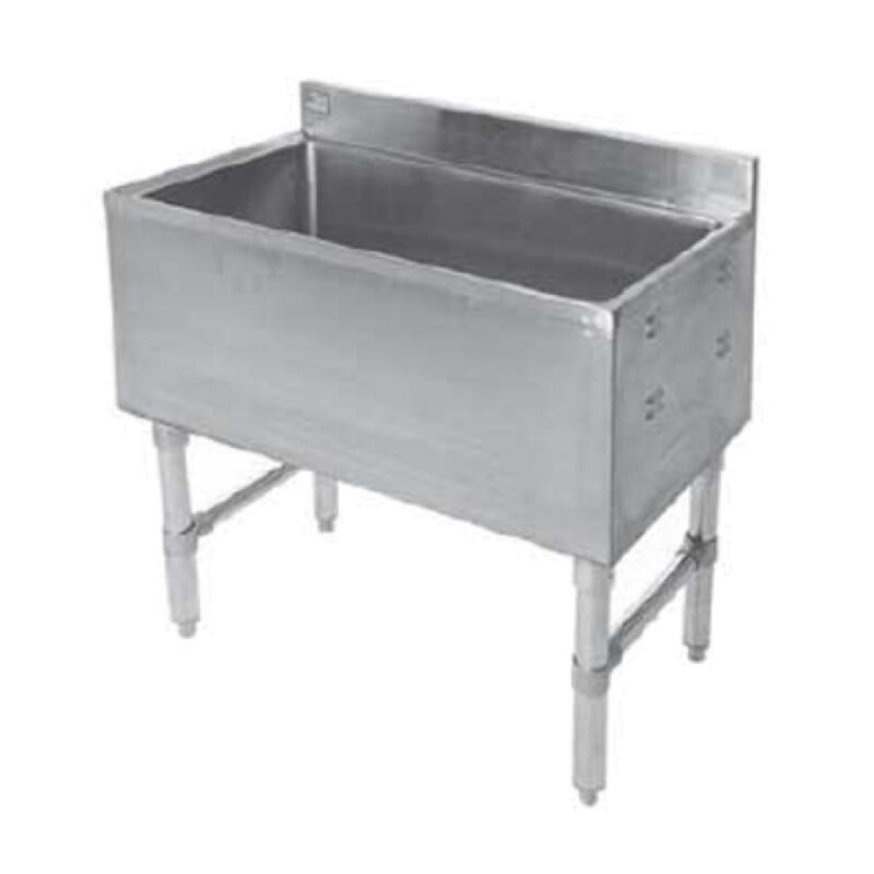 Klinger's Trading IC1848-CP Ice Storage Bin With Cold Plate 48"W X 18"D X 29"H - 130 lb Capacity