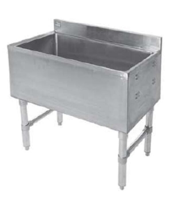 Klinger’s Trading IC1848 Ice Storage Bin 48″W X 18″D X 29″H – 130 lb Capacity