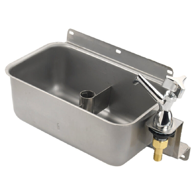 Krowne 16-153L Front Mount Dipper Well 10" Stainless Steel Low Lead